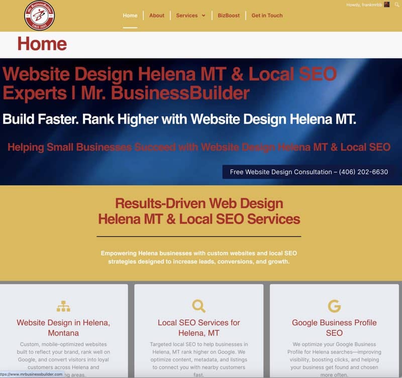 Website Design Helena MT
