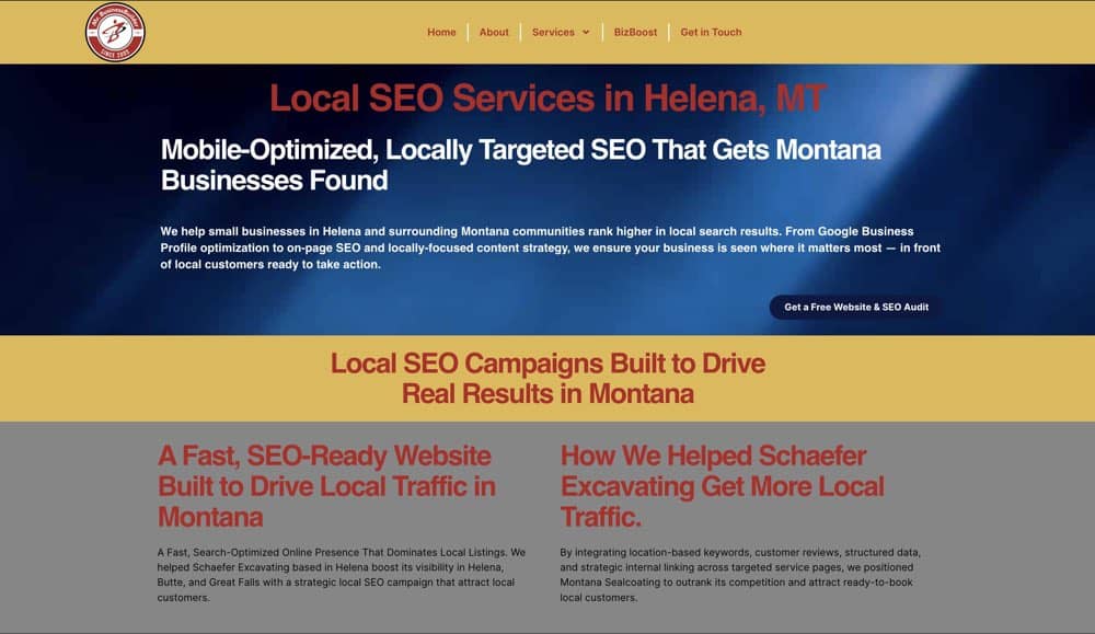 Website design and SEO strategy session with Mr. BusinessBuilder in Helena, MT
